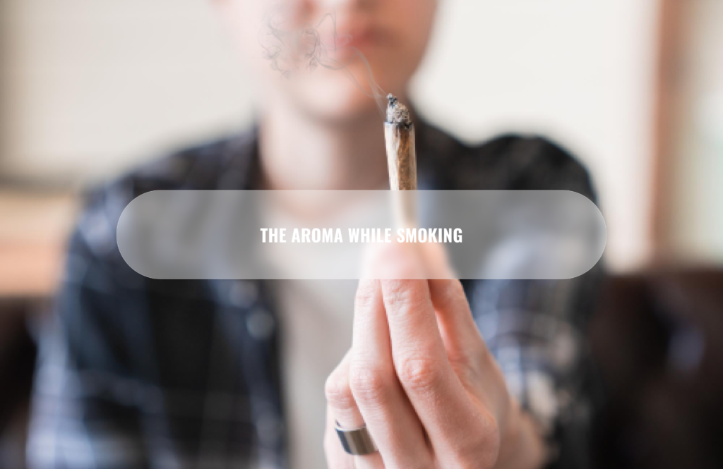 The aroma while smoking