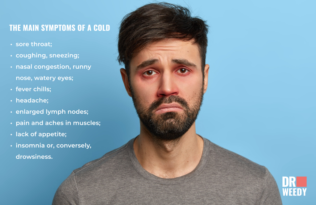 The main symptoms of a cold