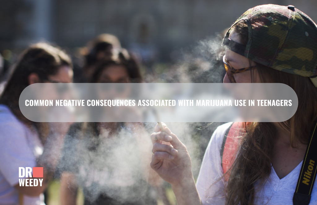 Common negative consequences associated with marijuana use in teenagers include:
